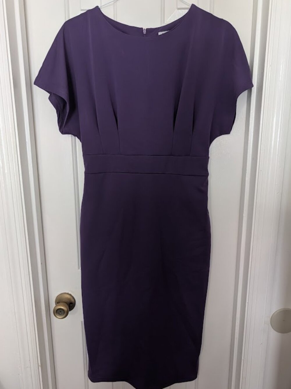Purple Jasambac Midi Dress
